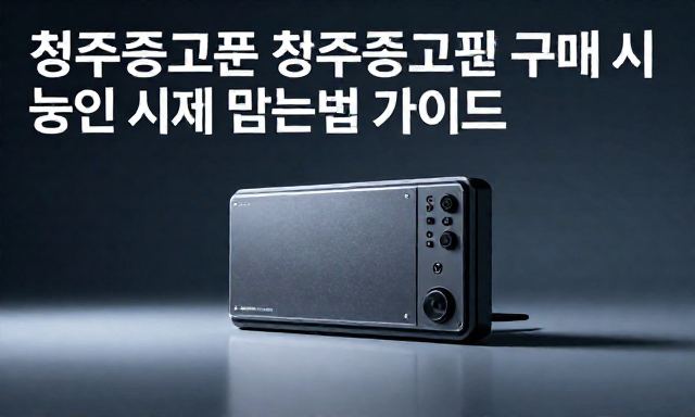 청주중고폰 관련 이미지 - 청주중고폰 판매 및 구매 시 높은 시세 받는 법 가이드