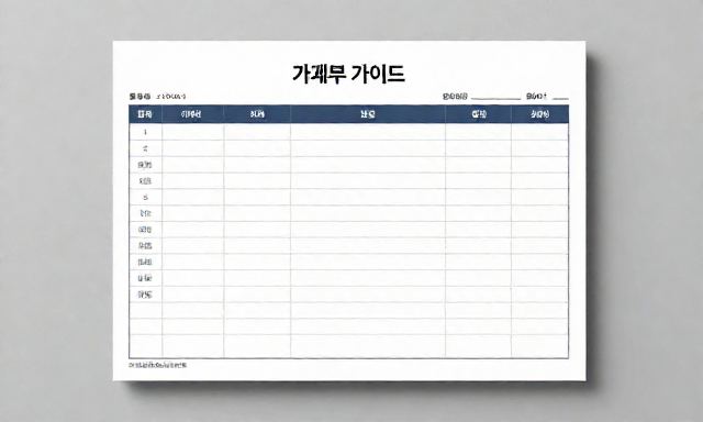 가계부엑셀양식 관련 이미지 - 가계부 엑셀 양식 활용법 및 효과적인 자산 관리 가이드